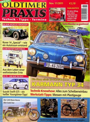 Deckblatt Oldtimer Praxis (11/2011)